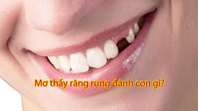 Mơ thấy răng rụng đánh con gì?