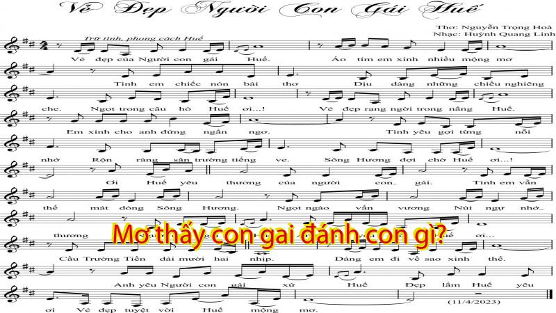 Mơ thấy con gai đánh con gì?