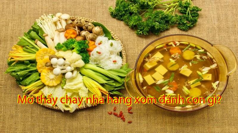 Mơ thấy chay nha hang xom đánh con gì?