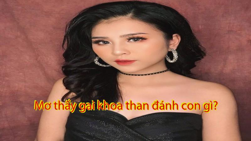 Mơ thấy gai khoa than đánh con gì?