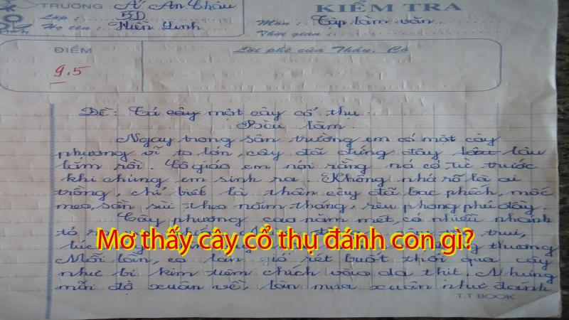 Mơ thấy cây cổ thụ đánh con gì?