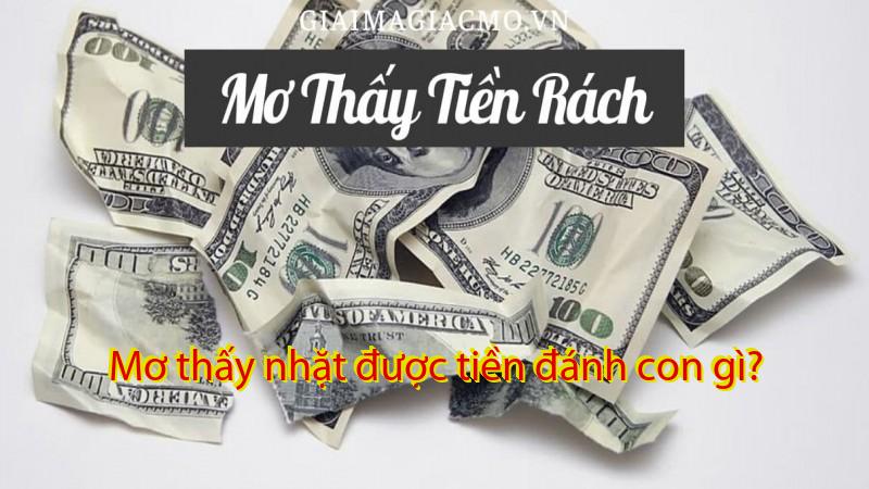 Mơ thấy nhặt được tiền đánh con gì?