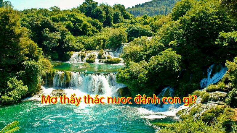 Mơ thấy thác nuoc đánh con gì?