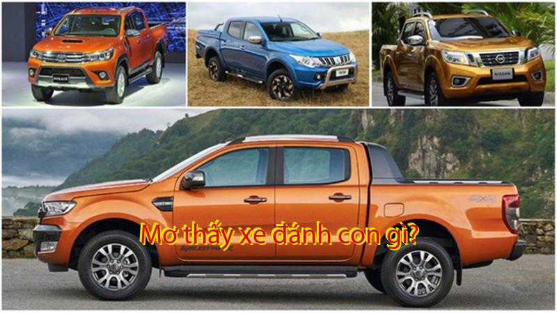 Mơ thấy xe đánh con gì?