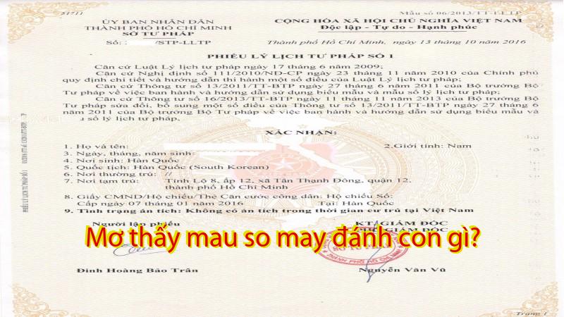 Mơ thấy mau so may đánh con gì?