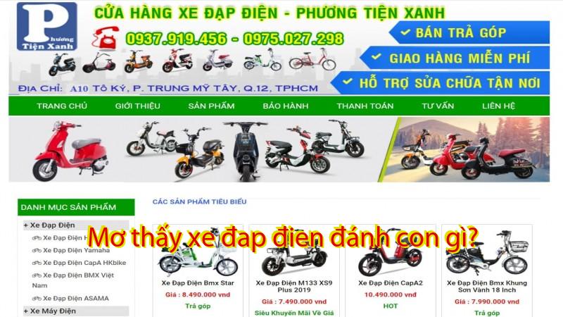 Mơ thấy xe đap đien đánh con gì?