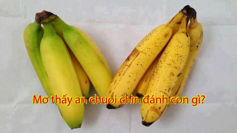Mơ thấy an chuoi chin đánh con gì?