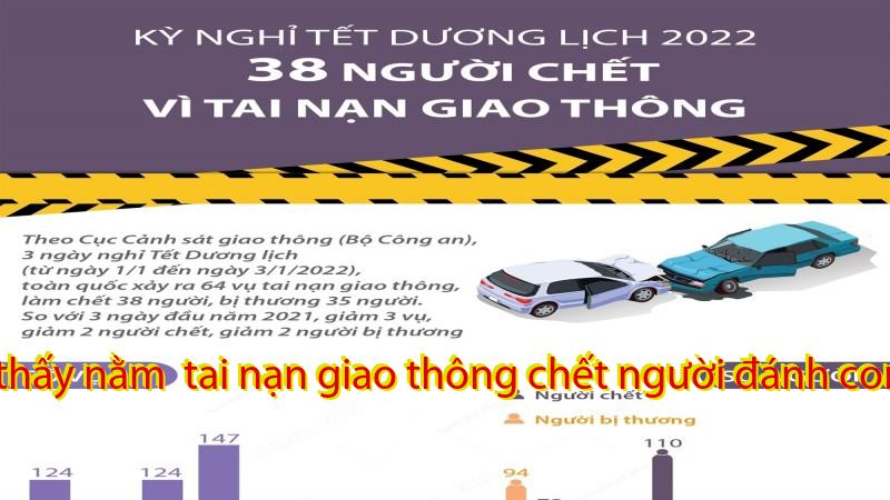 Mơ thấy nằm  tai nạn giao thông chết người đánh con gì?