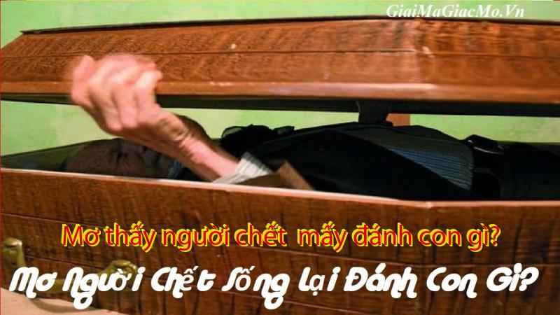 Mơ thấy người chết  mấy đánh con gì?