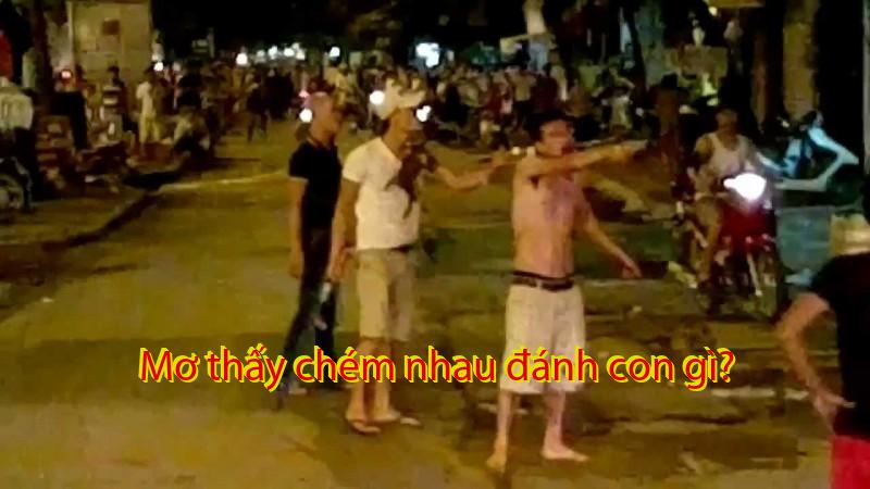 Mơ thấy chém nhau đánh con gì?