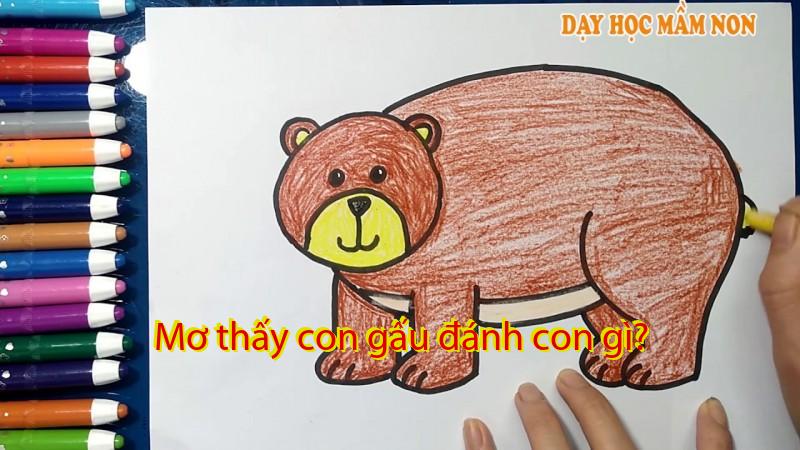 Mơ thấy con gấu đánh con gì?