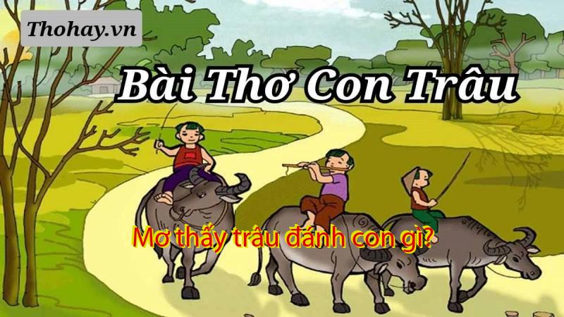 Mơ thấy trâu đánh con gì?