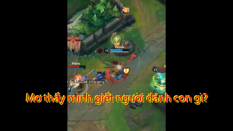 Mơ thấy mình giết người đánh con gì?